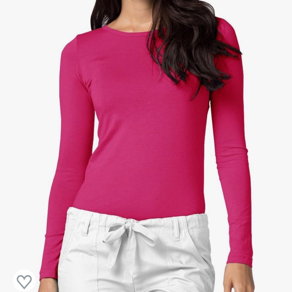 ADAR Pink long sleeve/underscrub